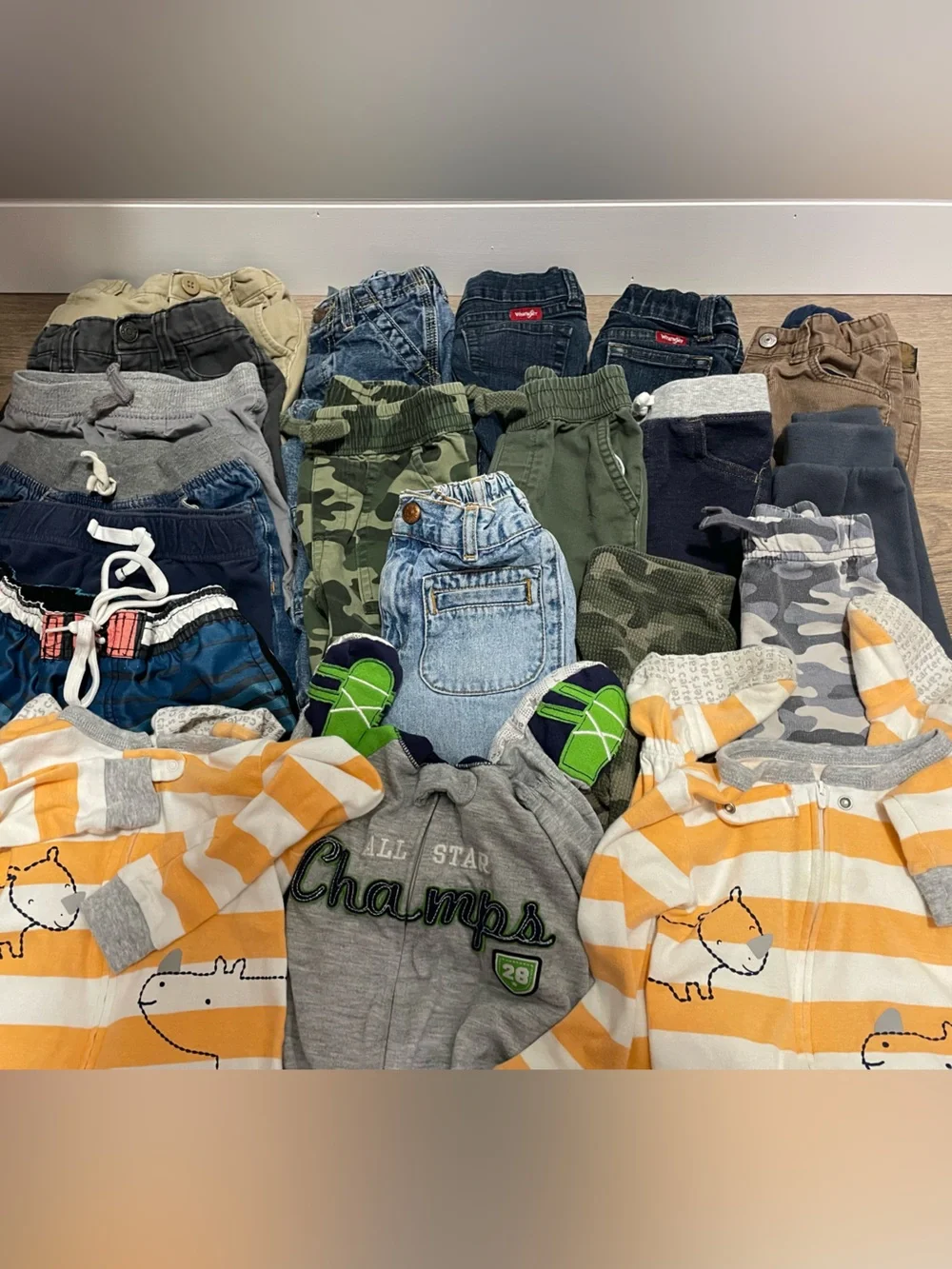 20 Piece Baby Boy Bundle Lot - Size 18-24 months - Pants, Shorts, Sleepers